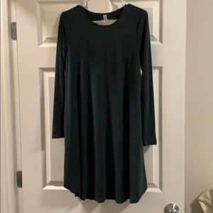 Long Sleeve Green Dress